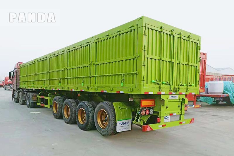 Transportation by side tipper trailer
